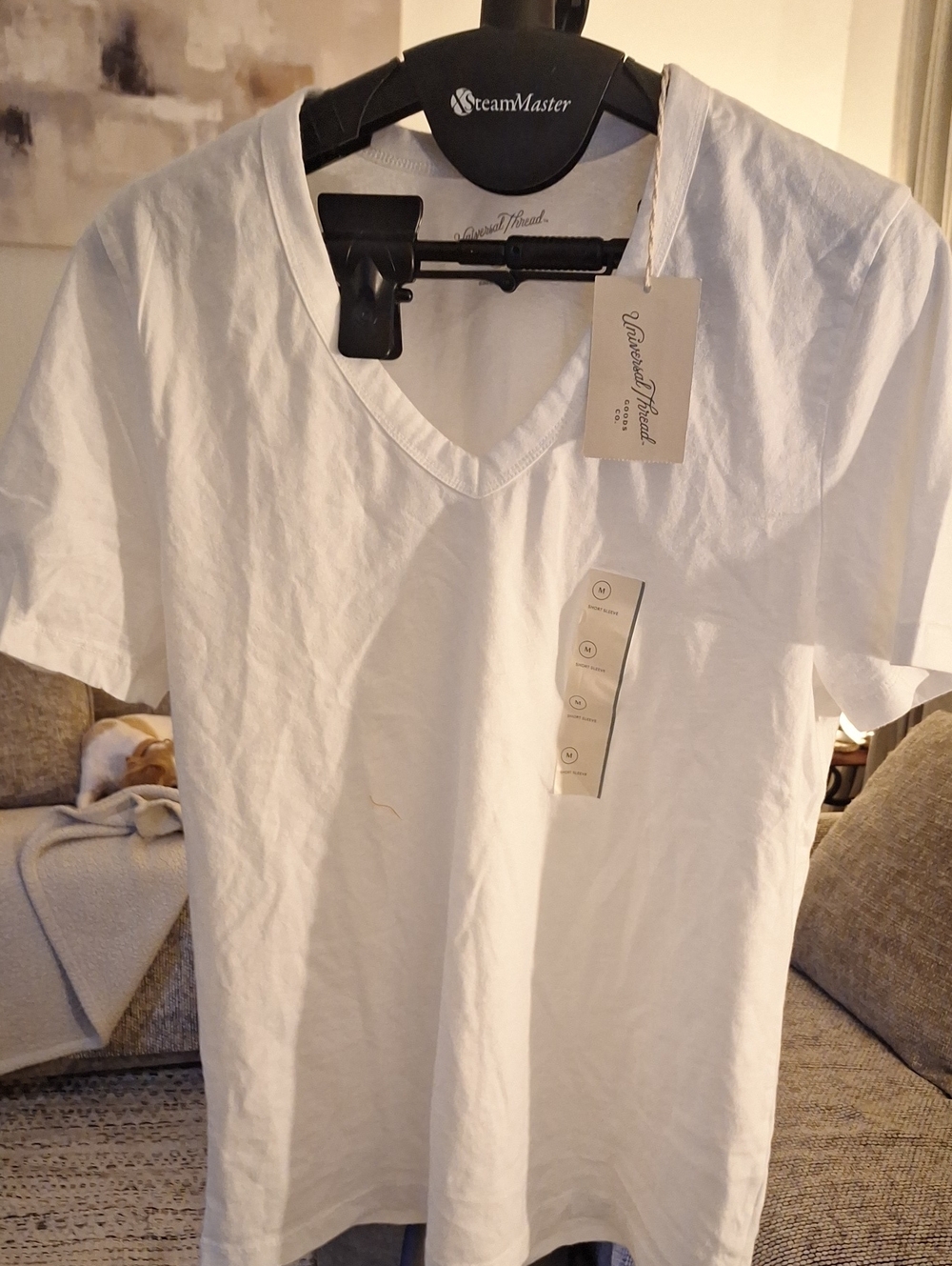 NWT Universal Thread White V-Neck Short Sleeve Tee
